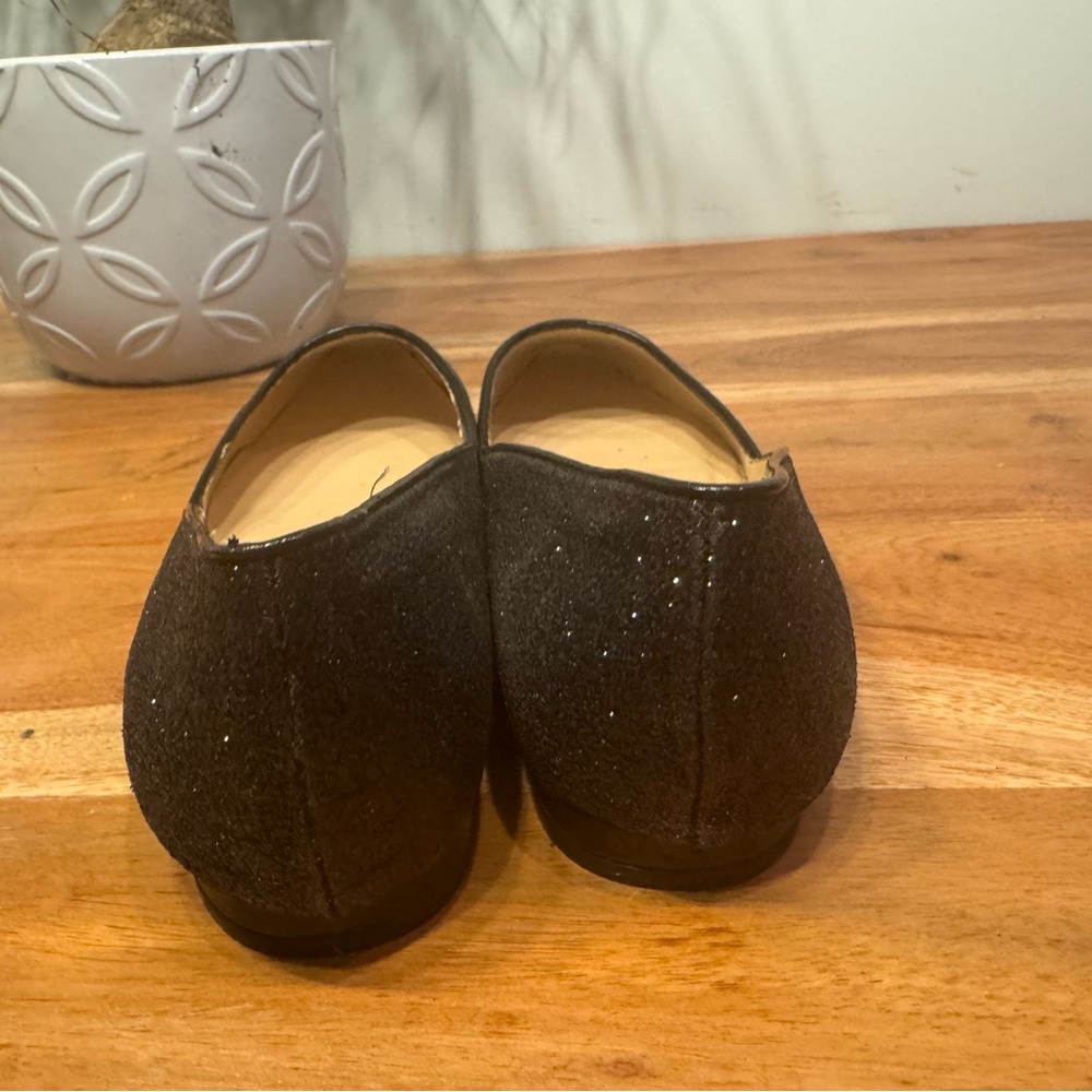 New Talbots Black Sparkle Flats Size 7.5 - Picture 5 of 8